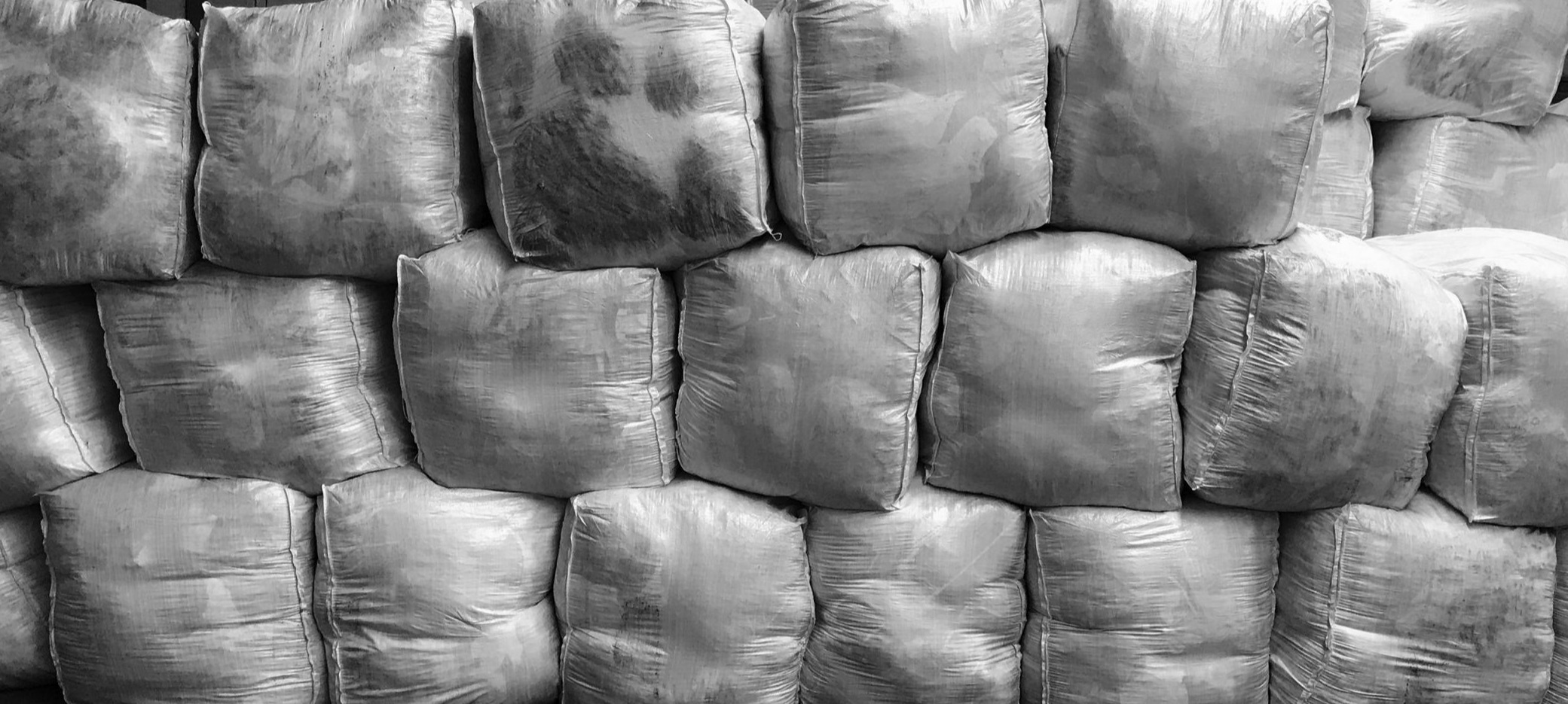 Clothing Bales in Warehouse